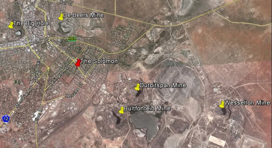 Satellite map of Kimberley